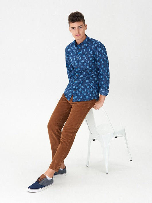 House Brand Tropical Print Shirt