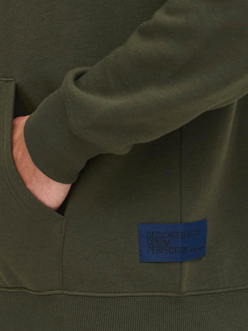 BLEND Mens BHBadel Dark Green Zip-Up Hoodie