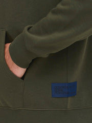 BLEND Mens BHBadel Dark Green Zip-Up Hoodie