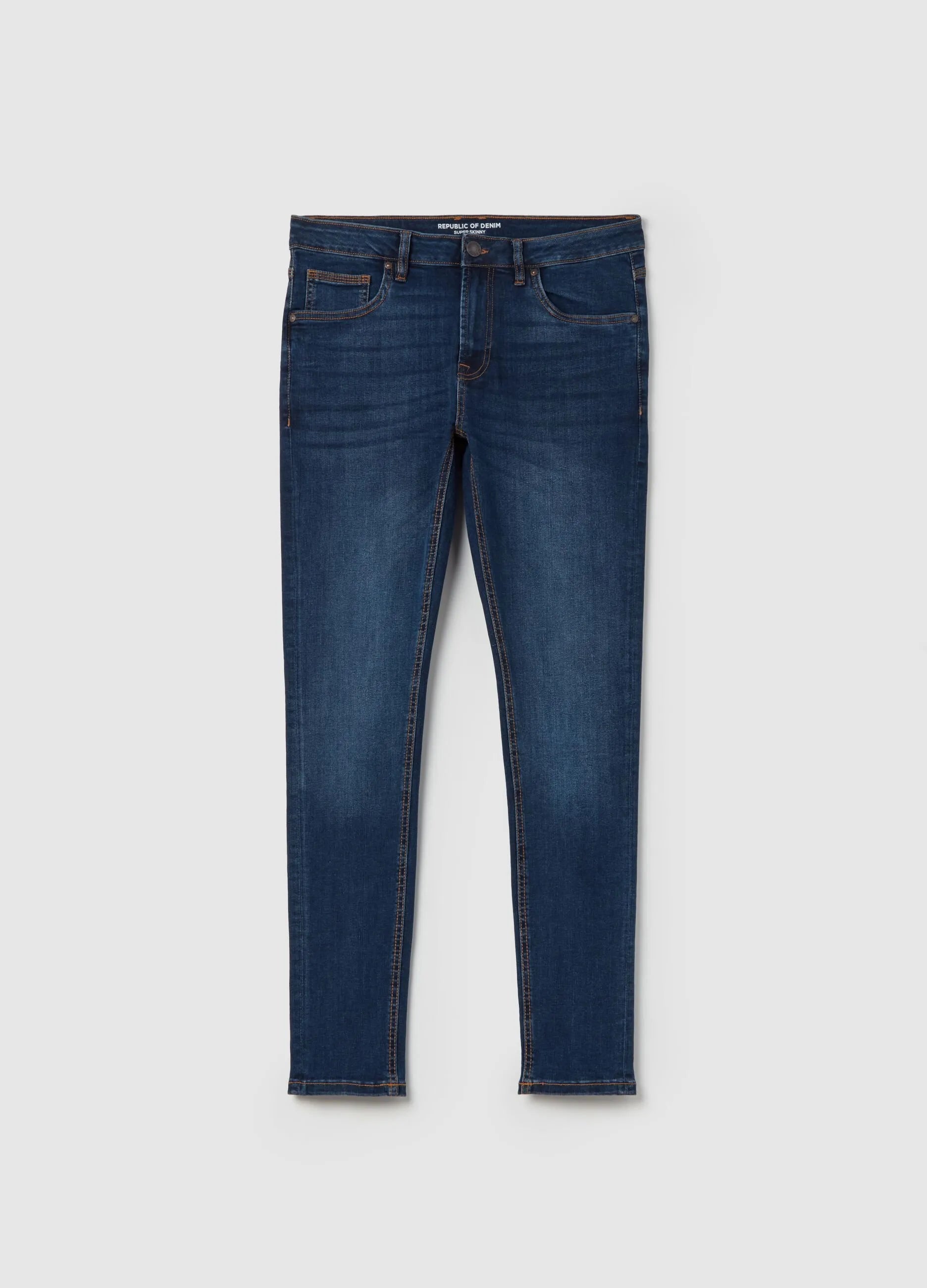 OVS Super-Skinny-Fit Jeans With Fading