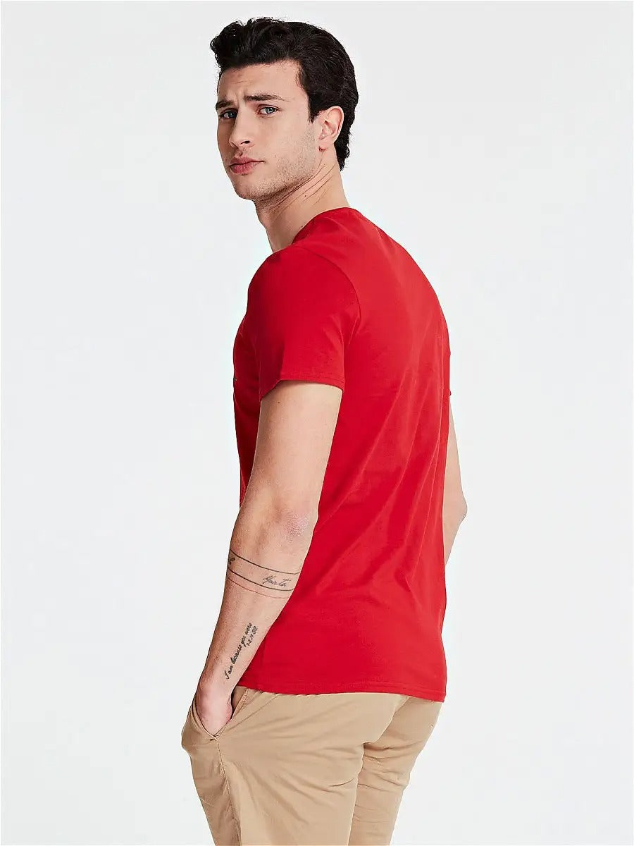 GUE PALM TREE TRIANGLE LOGO T SHIRT