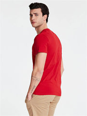 GUE PALM TREE TRIANGLE LOGO T SHIRT