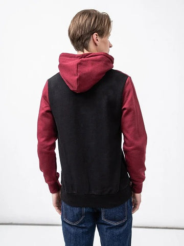 JACK&JONES MENS CHEST PRINT HOODIE