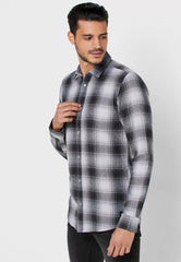 Flannel Checked Slim Fit Shirt