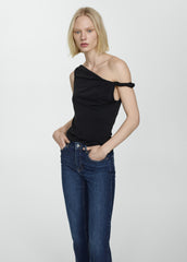 ELLE Medium Rise Straight Jeans