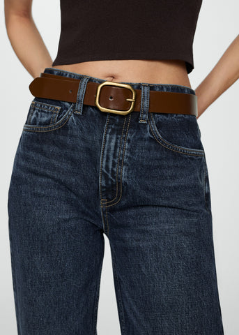 High Waist Straight Jeans