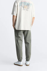 ZARA JOGGER WAIST TROUSERS