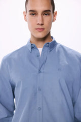 SPRINGFIELD Oxford Shirt-BLUE