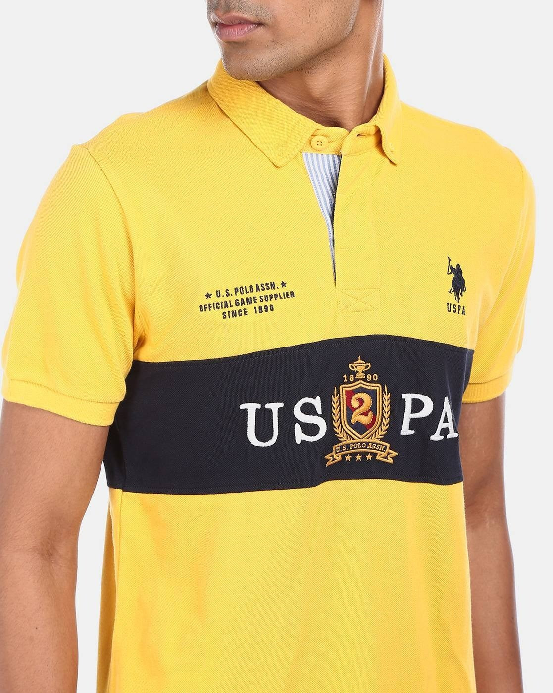 U.S. POLO ASSN.  Men Solid Polo