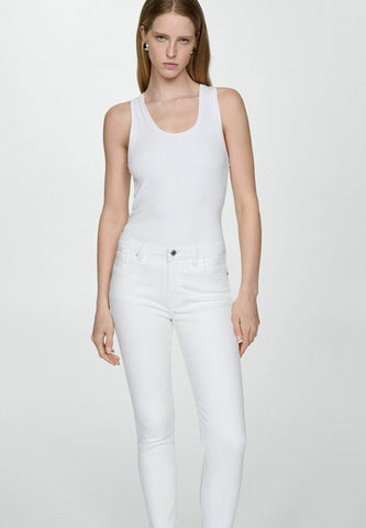 ISA SKINNY MID WAIST CROPPED LENGTH JEANS