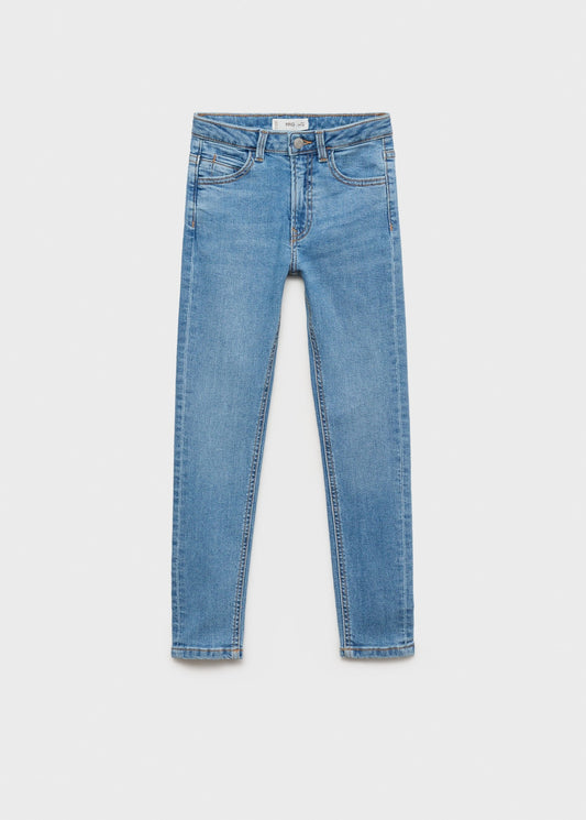 GIRLS Star-embroidered skinny jeans