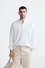 ZARA STAND-UP COLLAR SHIRT