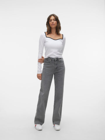 VERO MODA VMTESSA High Rise Wide Leg Fit Jeans