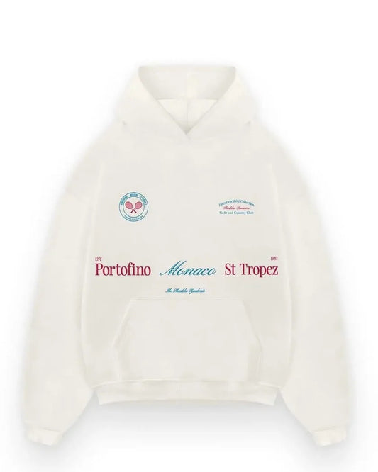 SHASHKA Mens Tennis Printed Hoodie