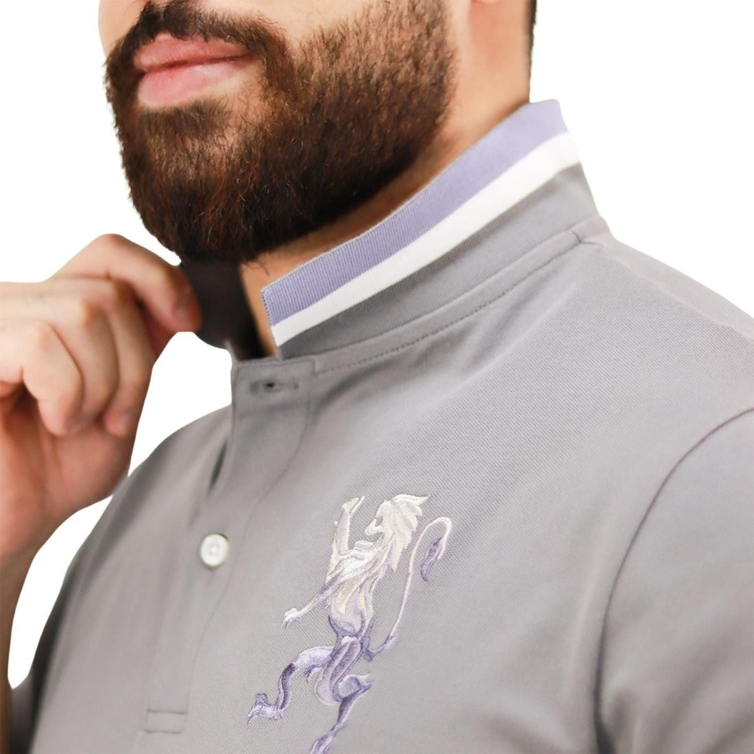 GIORDANO Men's 3D Lion Polo