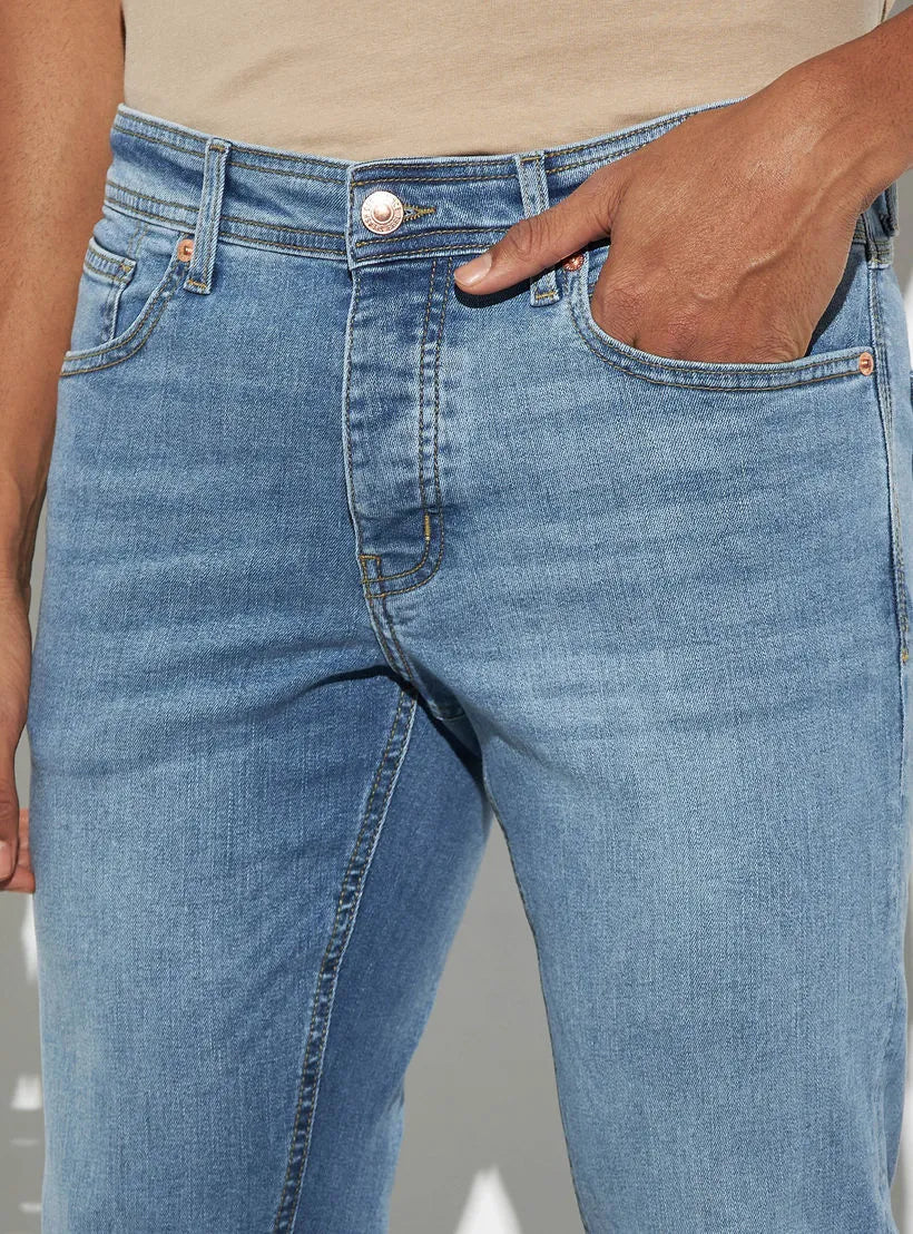 Splash Slim Fit Jeans with Pockets