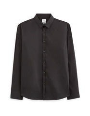 CELIO Extra Slim Stretch Cotton Shirt - Black