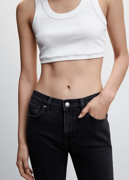 Low Rise Flared Jeans