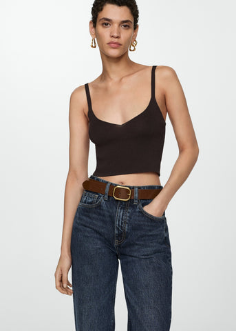 High Waist Straight Jeans