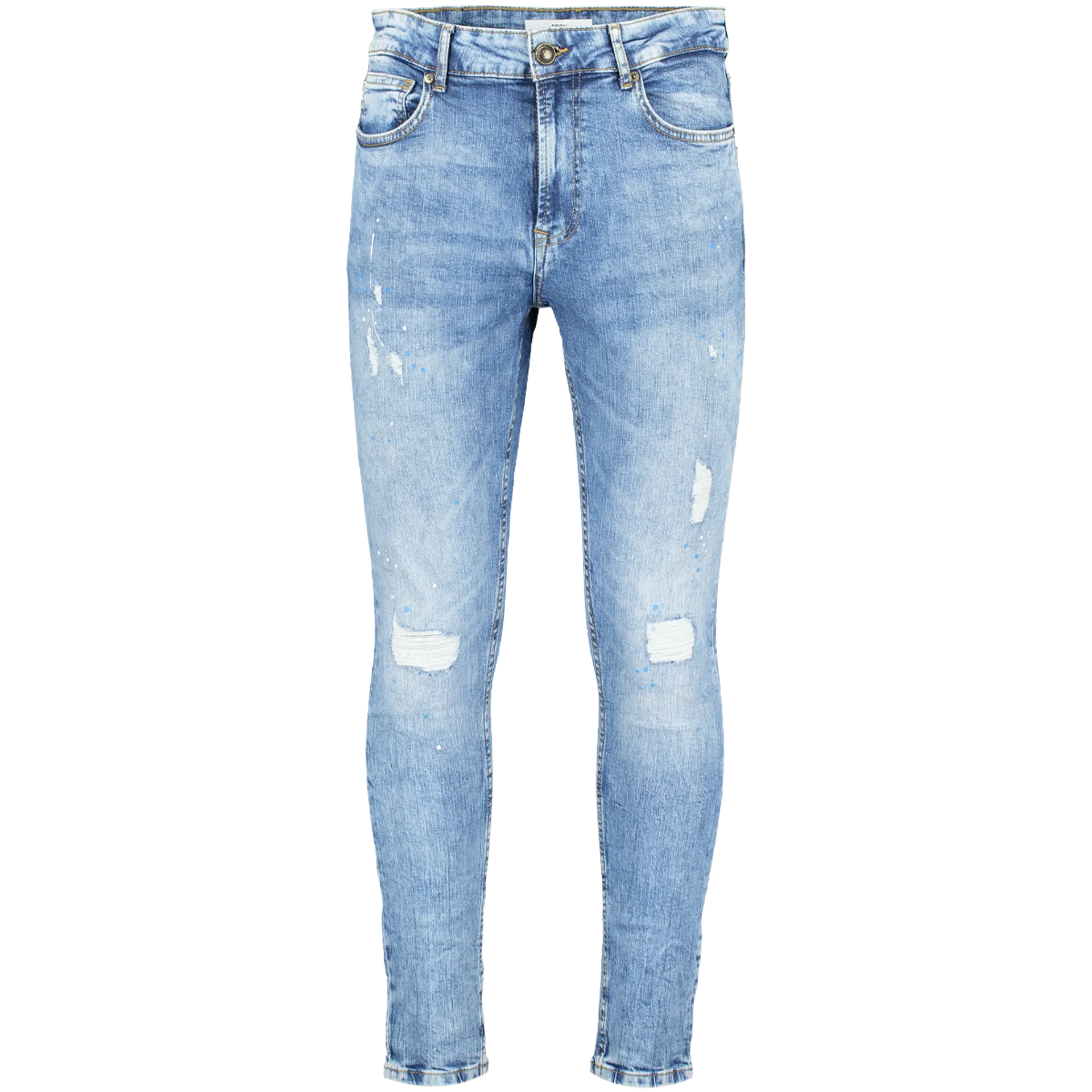 FSBN Tapered Mit Destroys Denim