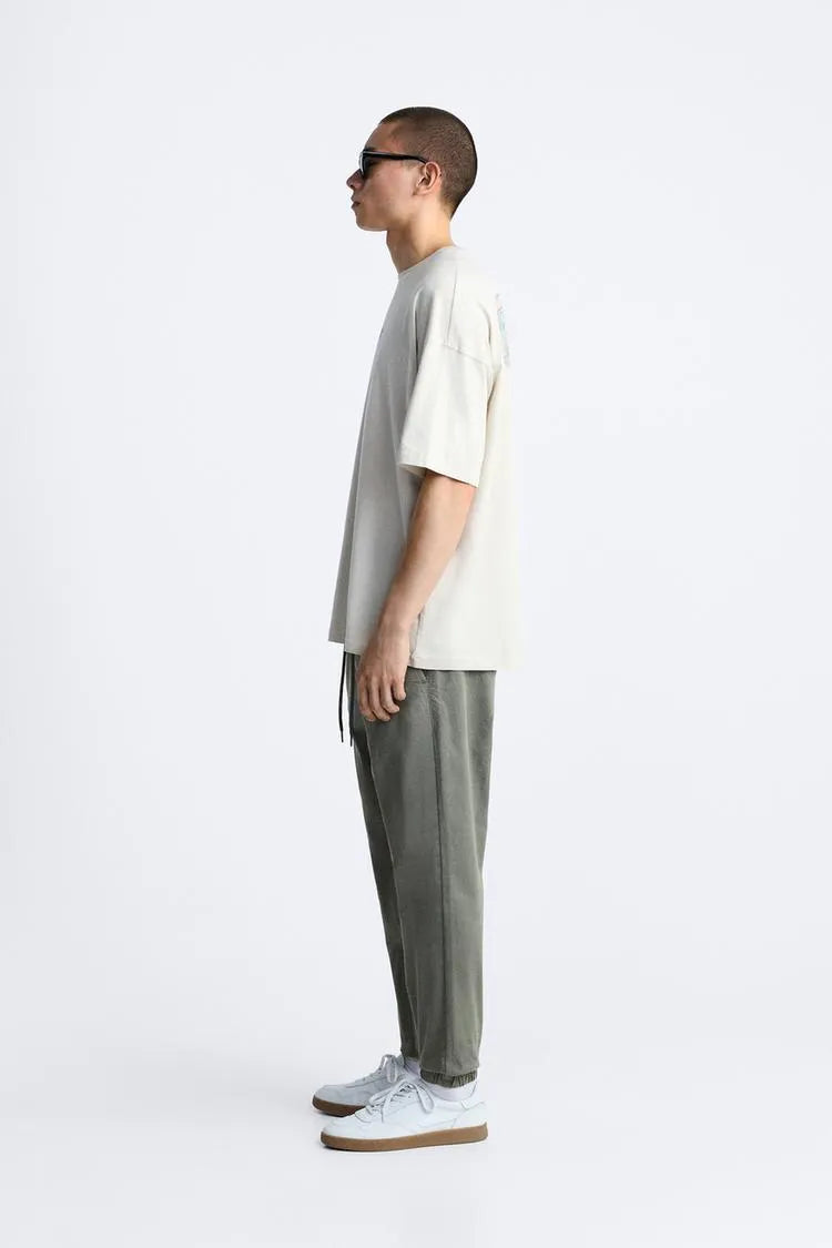 ZARA JOGGER WAIST TROUSERS