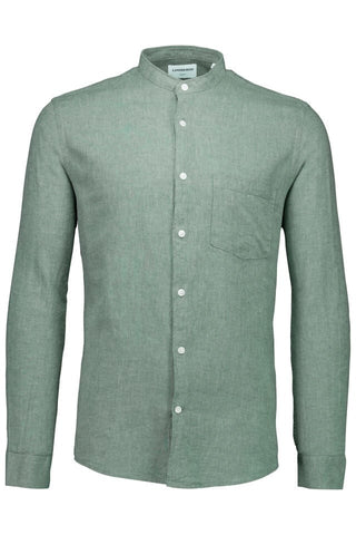 LINDBERGH MENS SLIM FIT LINEN SHIRT