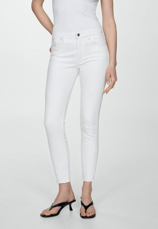 ISA SKINNY MID WAIST CROPPED LENGTH JEANS