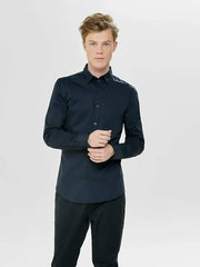 ONLY & SONS Black Shirt Ex-Slim Noos