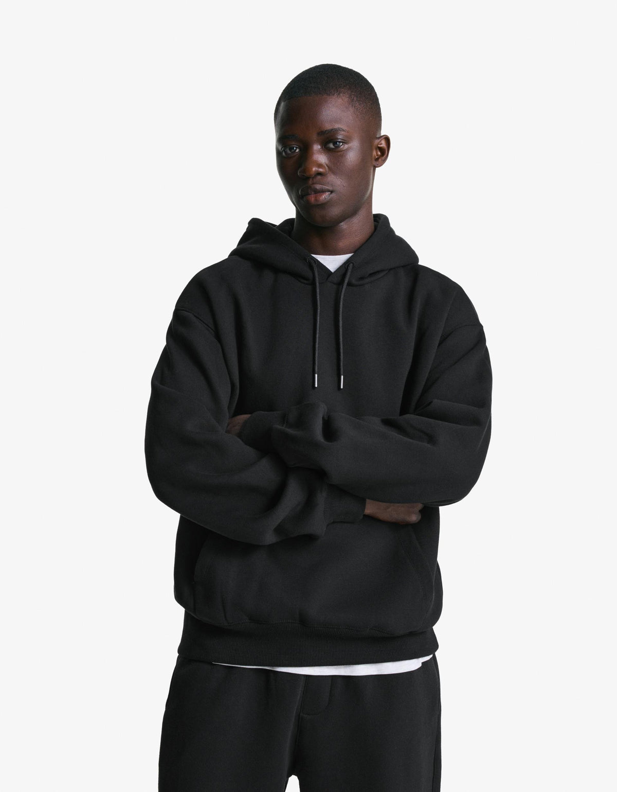 BERSHKA PLAIN HOODIE