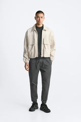 ZARA JOGGER WAIST TROUSERS