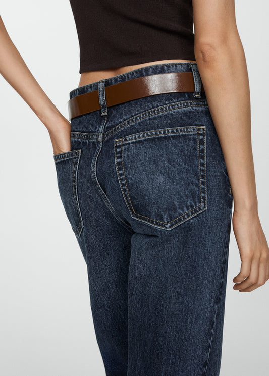 High Waist Straight Jeans