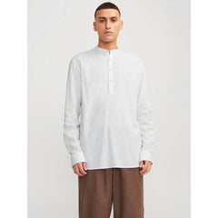 JACK & JONES SUMMER TUNIC-WHITE COTTON|LINEN