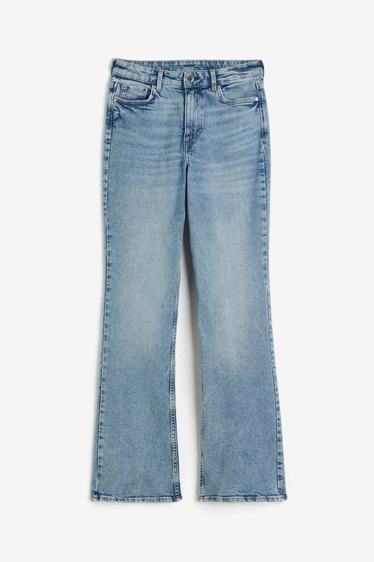 H&M Curvy Fit Bootcut High Jeans