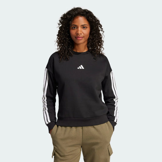 Essentials 3-Stripes Fleece Sweatshirt