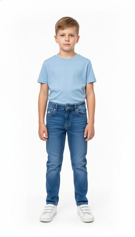 MINOTI BOYS MEDIUM BLUE WASH JEANS