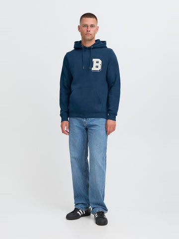 BLEND Mens BHBader Blue Hoodie