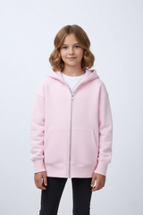 ZR GIRLS Hoodie with a Dual zipper Mechanism