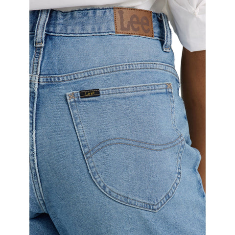 LE Women's Heritage Mid Rise Classic Straight Jeans