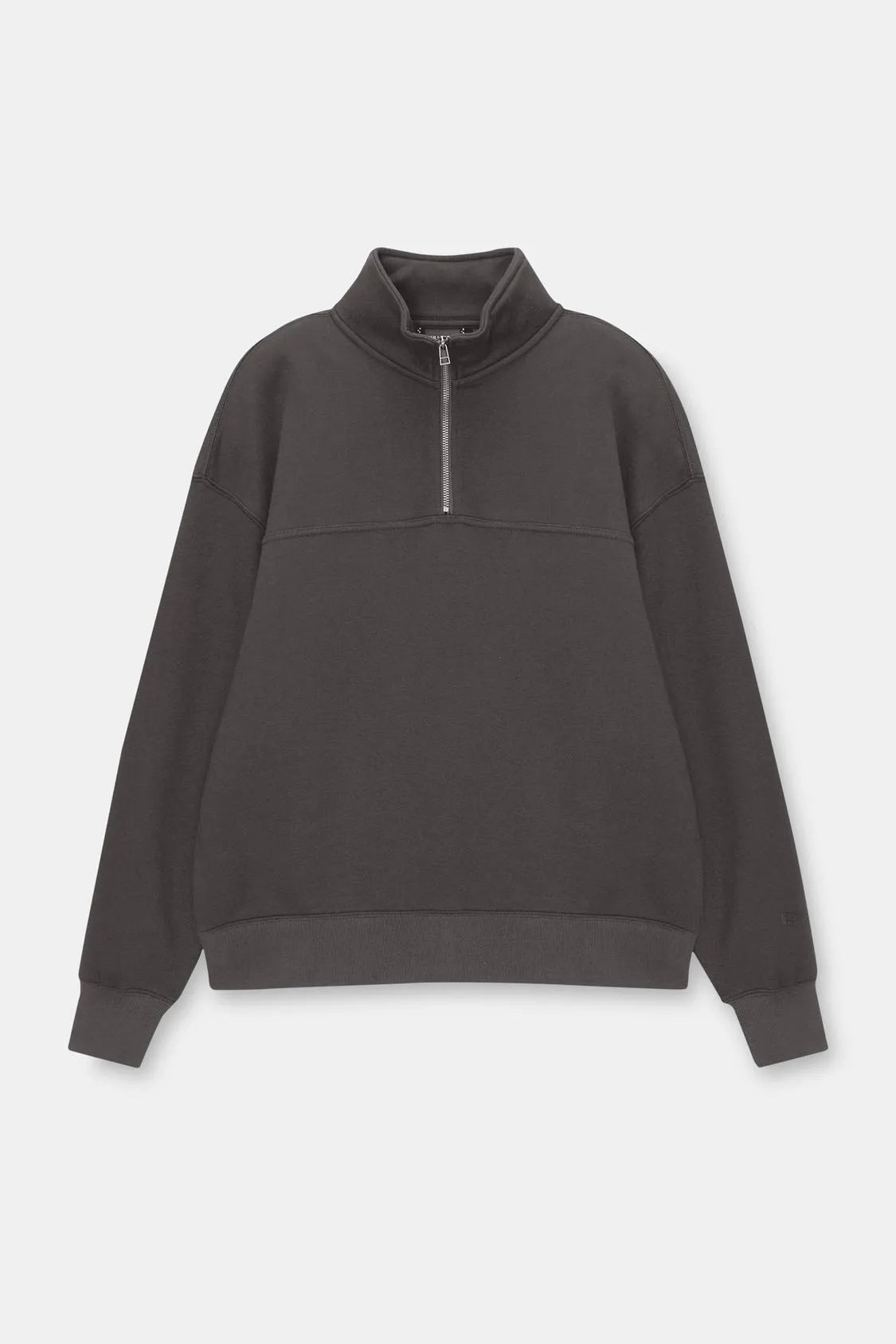 PULL&BEAR SWEATSHIRT WITH ZIP-UP COLLAR