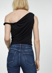 ELLE Medium Rise Straight Jeans