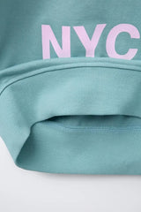 ZR GIRLS Set of sweatshirt with lettering and leggings Flare