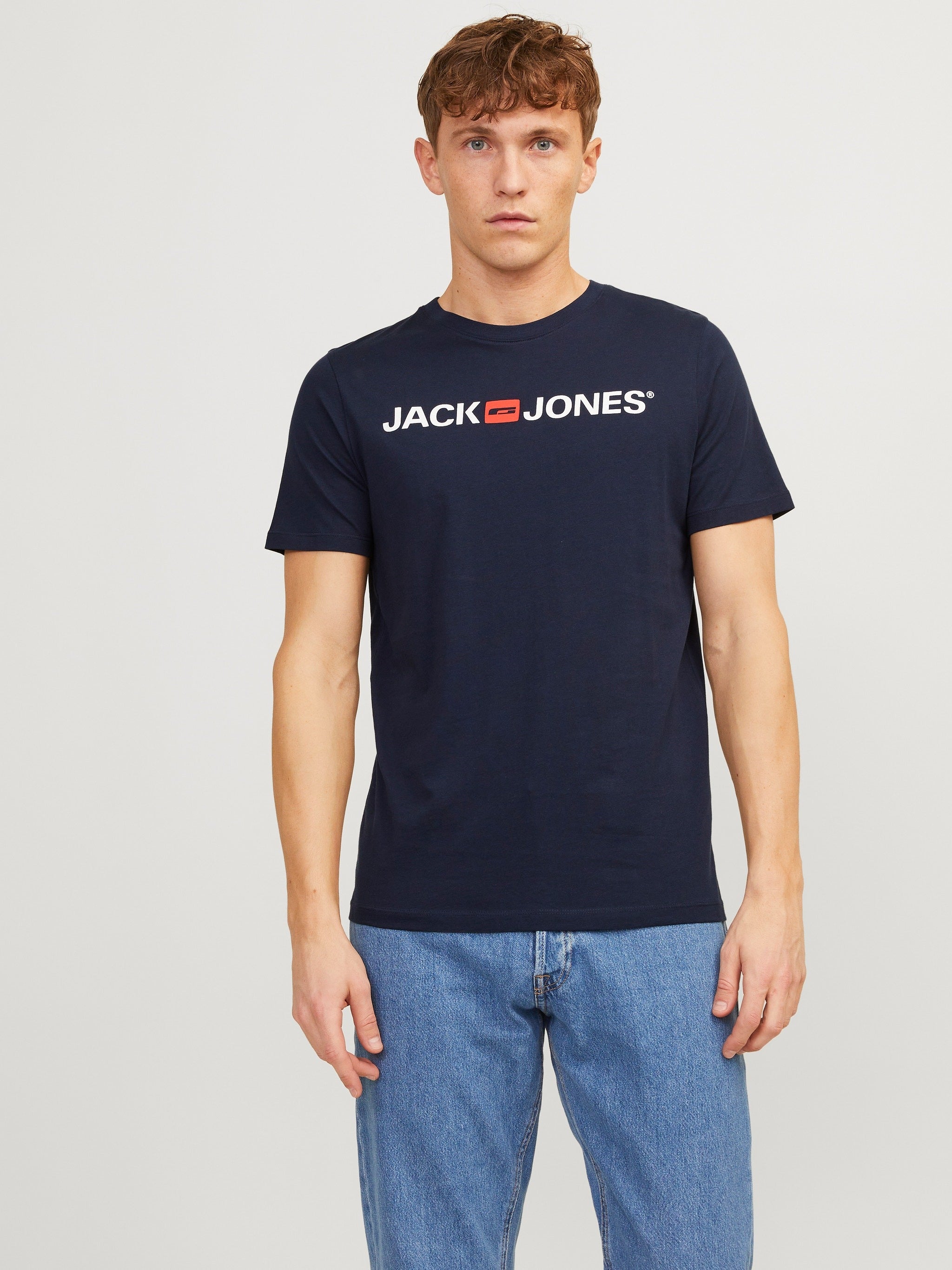 JACK & JONES Round Neck Logo T-shirt