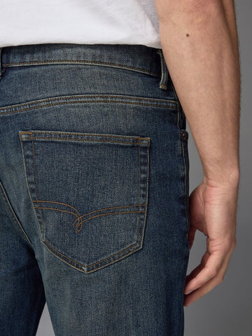 NEXT Blue Dark Vintage Straight Fit Vintage Wash Denim Jeans