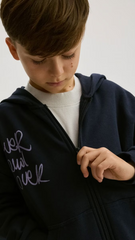 RESERVED Boys Navy Blue Sports set with print