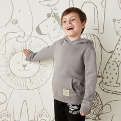 KIDS BASIC HOODIE (GRAY)
