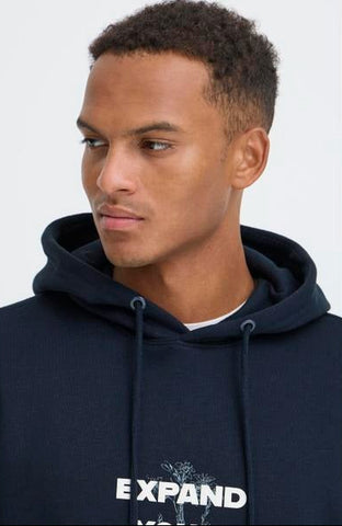 BLEND Mens Flavian Blue Hoodie