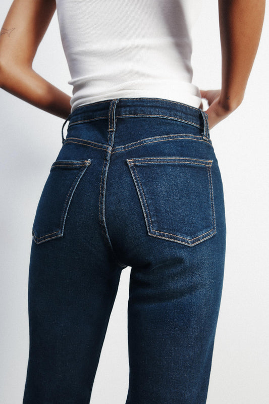 ZR TRF CROPPED FLARE HIGH-WAIST JEANS