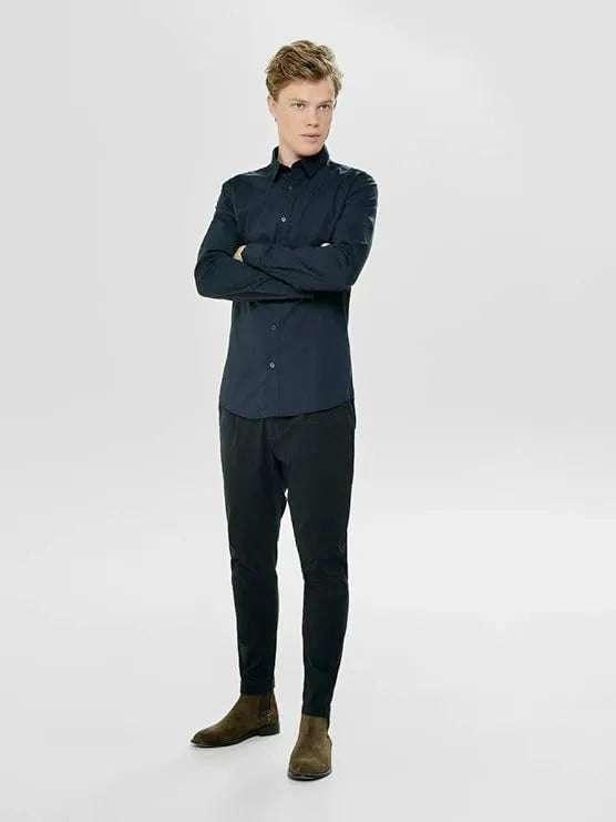 ONLY & SONS Black Shirt Ex-Slim Noos