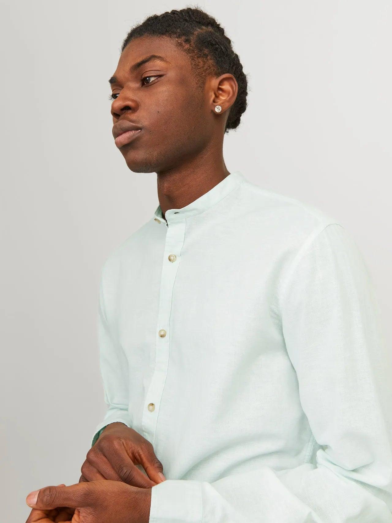 JACK AND JONES Summer Cotton/Linen Comfort Fit Shirt