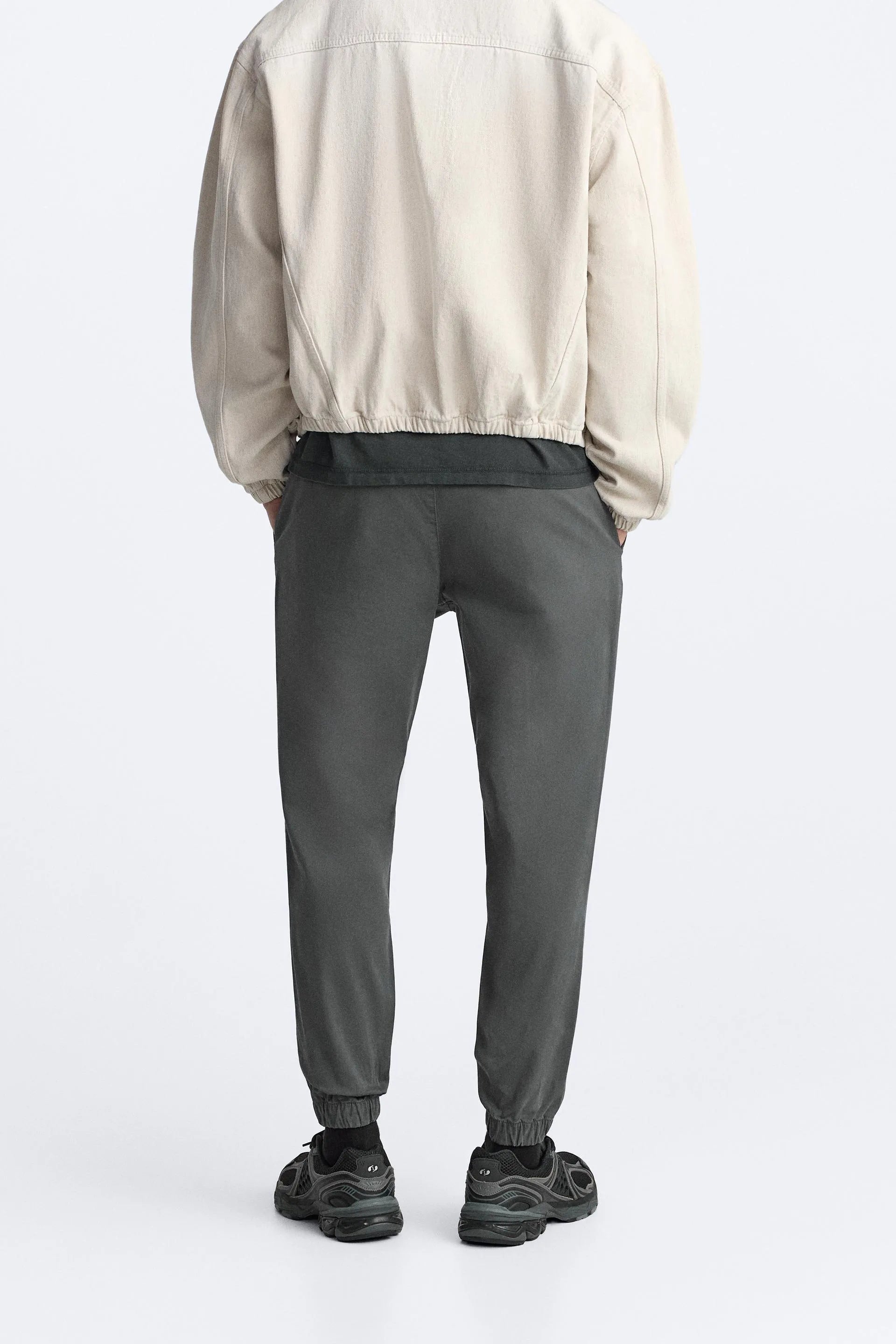 ZARA JOGGER WAIST TROUSERS